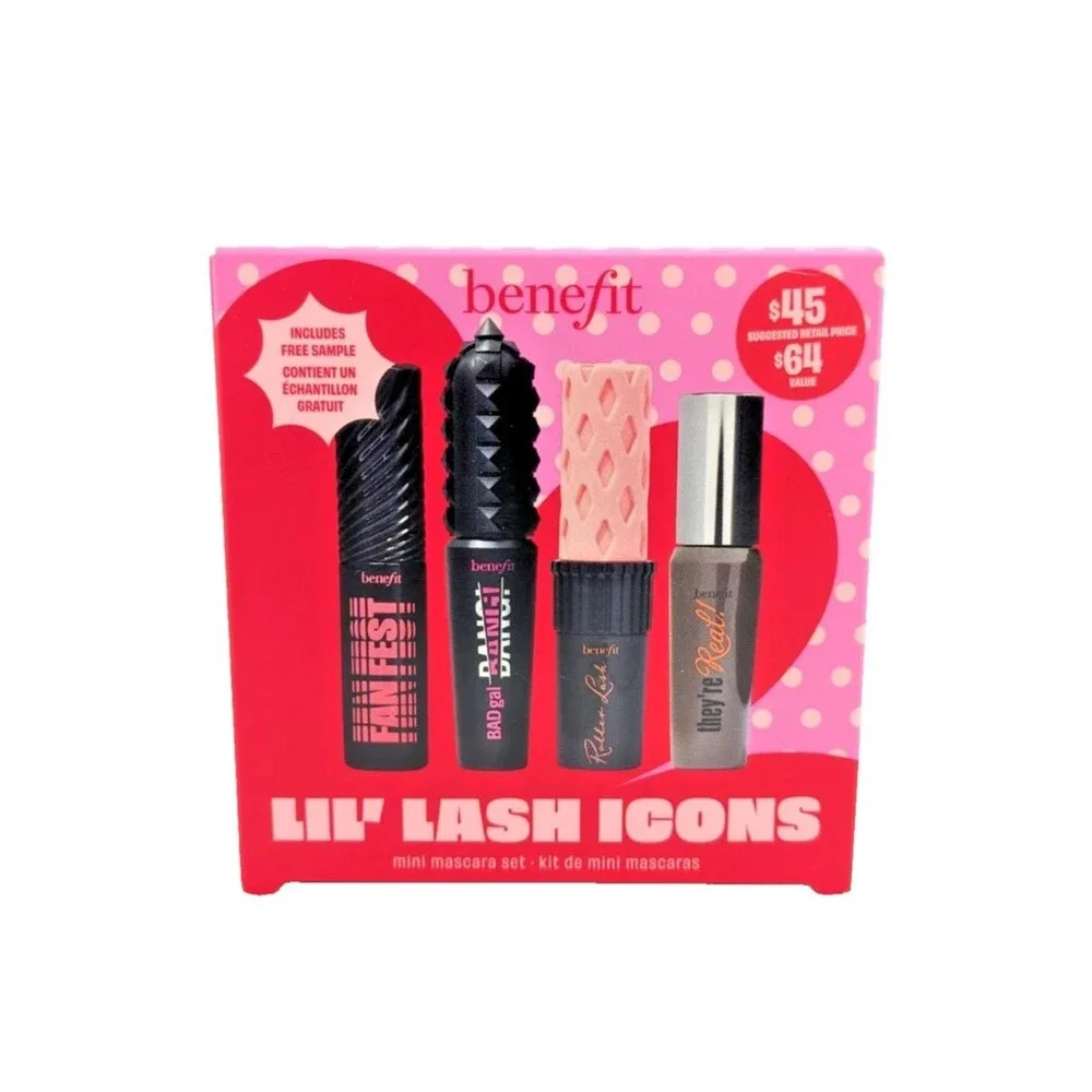 Benefit Lil’ Lash Icons Mini Mascara 4pc Set  $64 Value Bad Gal Bang Fan Fest